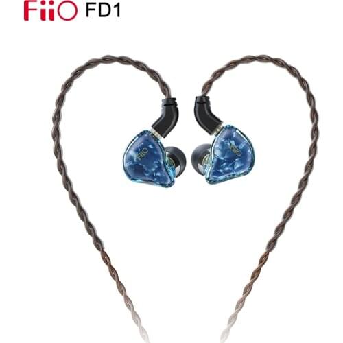 Fiio FD1 Beryllium-plated Single dynamic IEM In-ear Earphone with 2Pin 0.78mm Detachable Cable Strong Bass Earphone