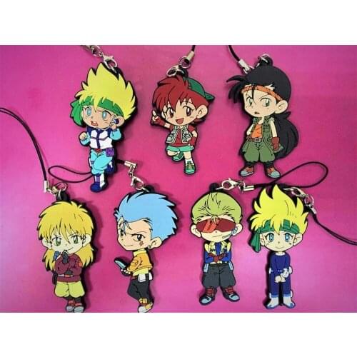 G320 Original Japanese anime figure Lets Go Seiba Retsu rubber Silicone sweet smell mobile phone charms key chain strap