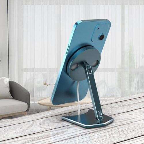 HOT SALES!!! Charger Stand Solid Color Convenient Sturdy Folding Rotating Charger Stand for Home