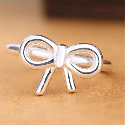 Miuoxion Retro Bow-Knot Ring Fashion Personality Punk Party Jewelry For Women Feature Namour Charm Gift All Seasons
