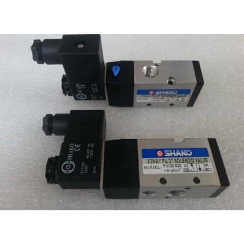 Original Authentic Taiwan Two-Position Three Way Guided Electromagnetic Valve PU322-02S AC220V DC24V AC110V AC24V
