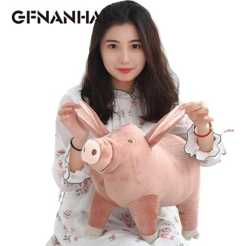1pc 25cm kawaii simulation pig plush toy realistic animal pig plush pillow home decoration birthday gift for children kids