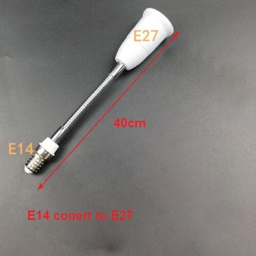 E14 E27 Lamp holder converters 40cm E14 convert to E27 converters