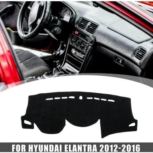 Uxcell Car Dashboard Cover Nonslip Mat Pad Carpet for Hyundai Avante Elantra 2012-2016