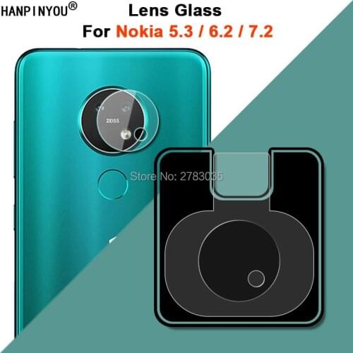 For Nokia 7.2 6.2 5.3 Clear Ultra Slim Back Camera Lens Protector Rear Camera Len Cover Soft Tempered Glass Film