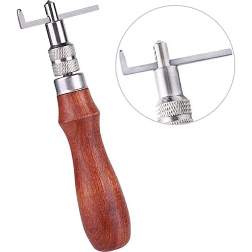 Imzay DIY Leathercraft Adjustable Pro Stitching GrooverCrease Leather Tool DIY Handmade Practical Leatherworking Tools