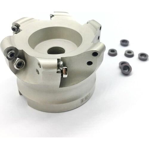 RPMW1003 10pcs+1pcs EMR 5R 100-32-6T Milling Cutter carbide Insert Face Mill Shoulder Cutter For Milling Machine