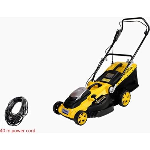 Hand Push Electric Lawn Mower Small Home Mowing Artifact Weeder Grass Mower Lawn Trimmer For Garden Park 6 Gear Height Adjust