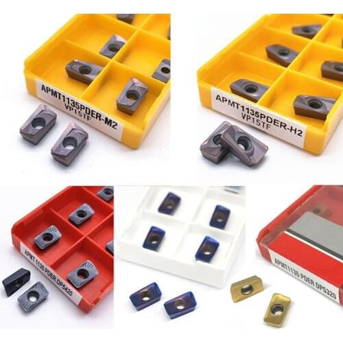 APMT1135 PDER M2/H2 VP15TF DP5420 DP5320 Turning Tool Carbide Insert Face Mill Lathe Milling CNC Tools Cutter Milling CNC Tools
