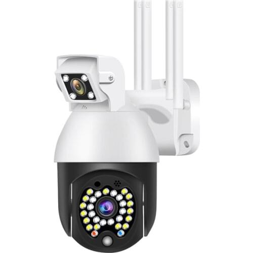 1080P Wifi IP Camera Outdoor Wireless WiFi Smart Security Camera Dual Lens CCTV 29 LED Night Vision 50M 360 Rotating Action Cam