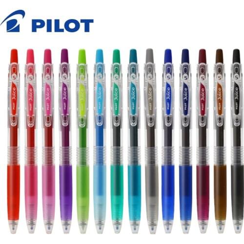 1 Piece Japan Pilot Juice Color Gel Pen 0.5 Mm LJU-10EF Press Water Pen Gel Color Hand Bag 24 Color Optional