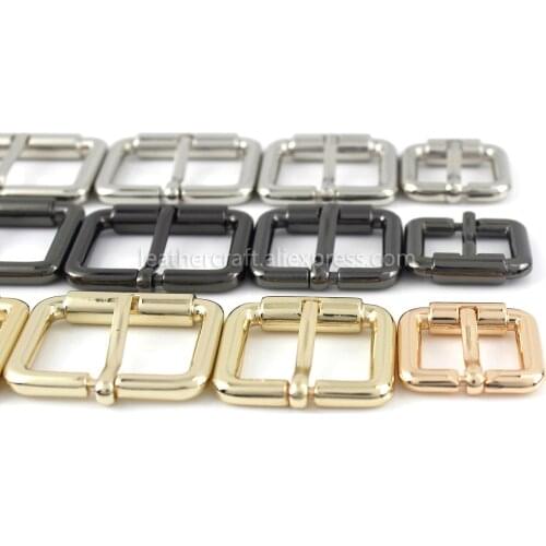 1 x Zinc Alloy Metal Belt Buckle End Bar Heel Bar Roller Buckle Single Pin Half Buckle Bag Leather Craft Strap Garment Webbing