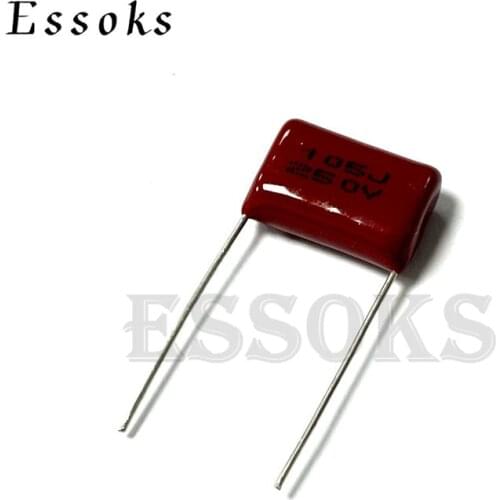 10PCS 250V105J 1UF Pitch 15mm 20mm 1000NF 250V 105 105J CBB Polypropylene film capacitor