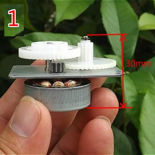 DC12V 2300RPM 100mA Brushless Motor Hand Crank Generator Charger DIY Flashlight Reduce ratio 1:4.5/1:9 Micro Reducer Machinery