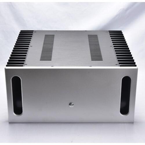 2021 BZ4320 All Aluminum Power Amplifier Chassis Class A Audio Amp Case DIY Box with radiators on both sides 430*200*418MM