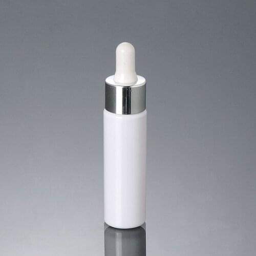30ml white PET dropper bottle for serum/essential oil/essence/water liquid/ plastic bottle cosmetic packing