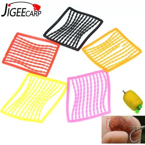 5Cards/500Pcs Carp Fishing Boillie Baits Stopper Hair Rig Stop Soft & Rigid Bait Holder Dumbell Stopper Carp Fishing Accessories
