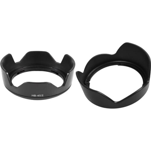 Lens Hood Camera HB-45 II Bayonet Lens Hood for Nikon AF-S DX NIKKOR 18-55mm & EW-73C Bayonet Lens Hood