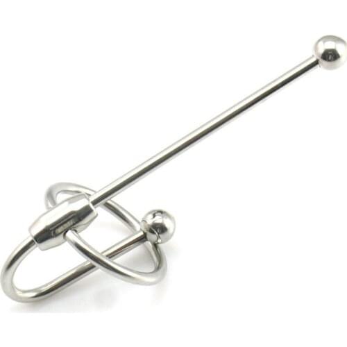 Stainless Steel Chastity Ring Urethral Sound Rod Penis Plug Cbt Sex Toys For Men Penis Insertion Urethral Dilators Stimulators