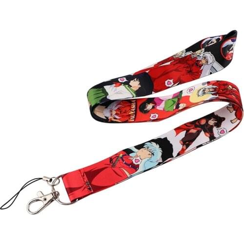 JF0161 Anime Couple Keychain Neck Straps Lanyards for Key ID Card Pass Gym Cellphone USB Badge Holder DIY Hanging Rope