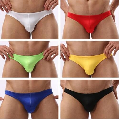 Mens Sexy Low-rise Underwear Male Bulge Pouch Brief Shorts Comfortable Fashion Underpants