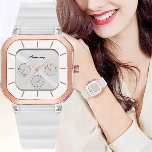 2021 Ins Trend Candy Color Wrist Watch Korean Silicone Jelly Watch New Fashion Womens Watches Reloj Mujer Clock Gifts for Women