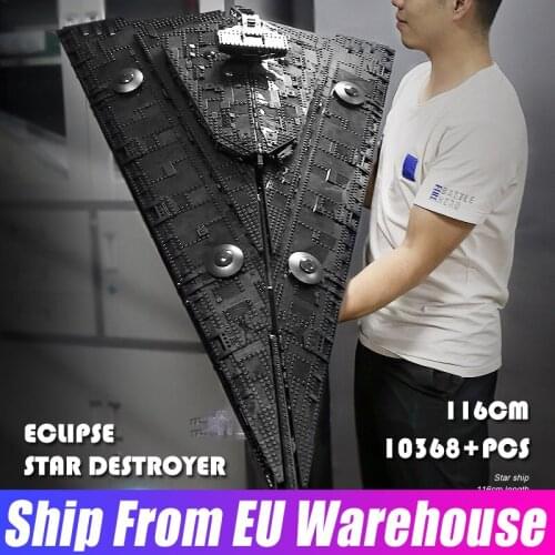 Mould King 21004 The Eclipse-Class Dreadnought Model ISD Monarch Star Destroyer Toys Executor Building Blocks Kids Birthday Gift
