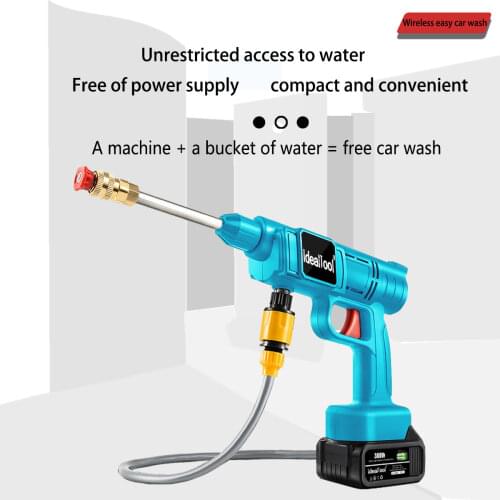 High Pressure Car Washer Portable Washing Machine Pressure Water Gun Foam Lance EU Rechargeable for Makita 18V Battery