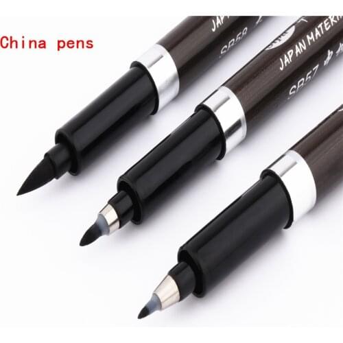 Calligraphy pen Japan material soft fur Brush for signature Chinese words learning Stationery school Office supplies Art Markers