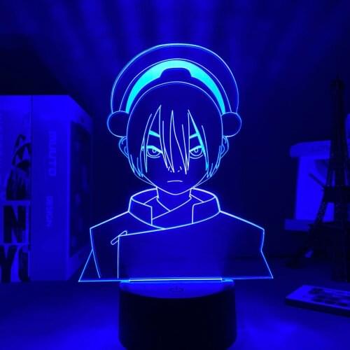 Anima LED Night Light Avatar The Last Airbender Toph Beifong for Home Decor Birthday Gift Touch Sensor Nightlight