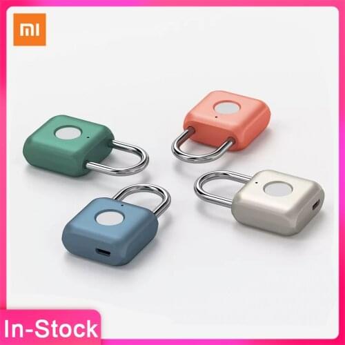 2020 Xiaomi Youdian Smart Fingerprint Door Lock Padlock USB Charging Keyless Home Anti Theft Travel Luggage Drawer Safety Lock
