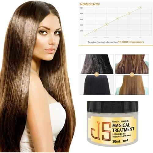 30 Ml Magical Keratin Hair Mask 5 Seconds Repairs Damage Hair Root Hair Deep Hair Root For Silky Hair