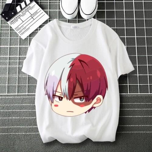My Hero Academia Kirishima Eijiro LOGO Printed High flexibility T-Shirt O-Neck Short Sleeve Modal Shirt T shirt