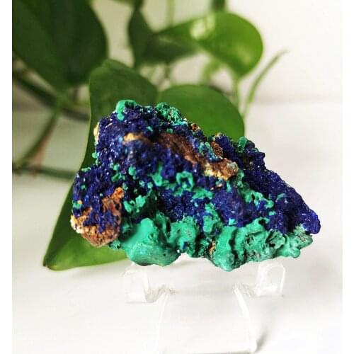 High quality Natural stone azurite and malachite symbiotic mineral crystal specimens Stones and powerful Healing crystals