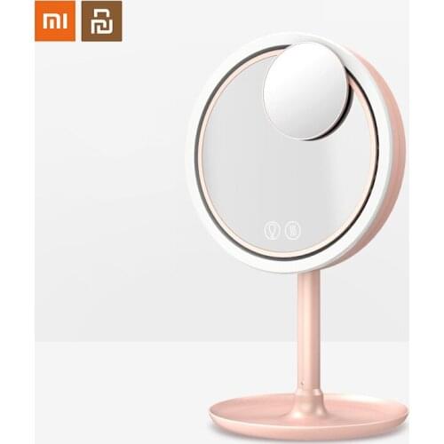 Xiaomi PRITECH S8 LED Makeup Mirror Desktop Lady with Illuminated Smart Desktop Table Lamp with 5X Magnifying Mirror and Fan