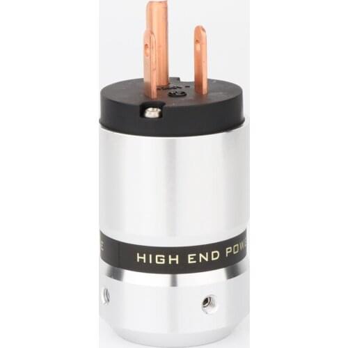 1pair 18mm Hifi audio AMP rhodium /gold/ plated US AC powercable extension power plugs IEC connector