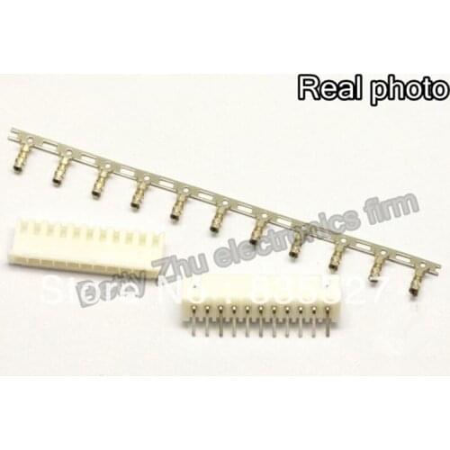 100pcs/lot XH2.54-11P 11PIN terminal block 2.54MM pitch connector : plug + plastic bending needle socket + terminal