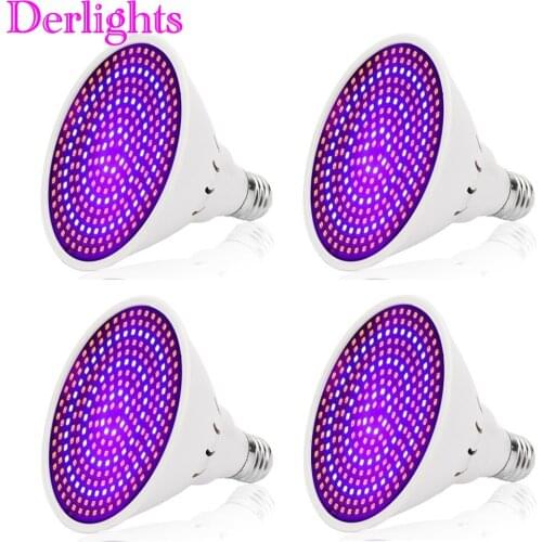 4pcs 26W LED Plant Grow Light Lamps E27 AC85-265V SMD3528 For Flowering Plant and Hydroponics System For Indoor Grow Box