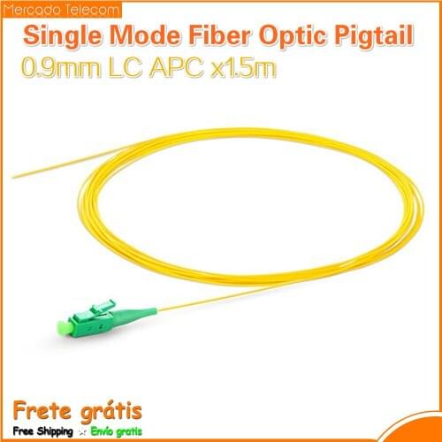 0.9mm LC APC 1.5m Single mode fiber optic Pigtail 9/125 Optical fiber pigtail connector
