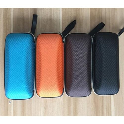 4 color black blue coffe orange glasses case for women men eyeglasses box square compression zipper casual sunglasses case