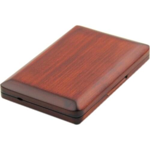 Wooden Bassoon Reed Case Maroon Hand Carved Bassoon Reed Box for 6pcs Reeds