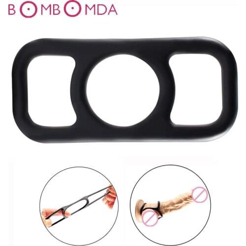 Elasticity Silicone Penis Ring Male Delay Premature Ejaculation Multiple Fine Lock Scrotum Ring Adult Products Sex Toys for Men