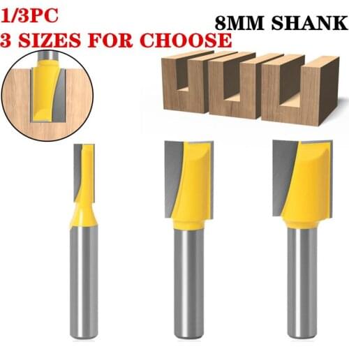 1-3Pcs 8mm Shank Cleaning bottom Engraving Bit,CNC wood solid carbide milling cutter,tungsten steel wood tool,woodworking router