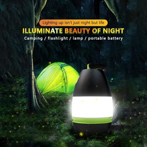 Camp Lamp LED Camping Light USB Rechargeable Flashlight Dimmable Spotlight Work Light Waterproof Searchlight Emergency Torch