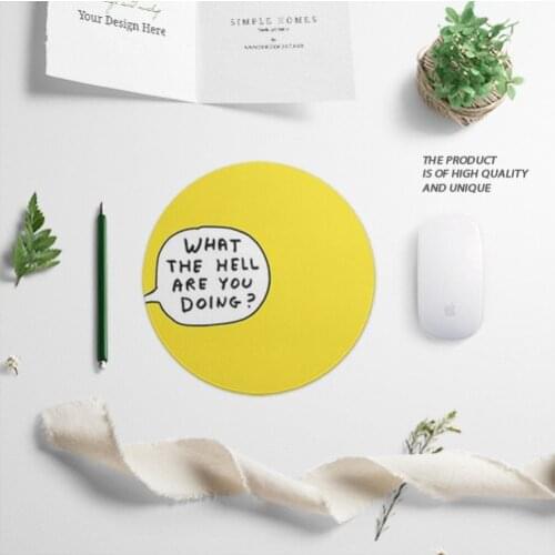 Computer Desk Mat Table Keyboard Mouse Pad Personalized Yellow Wth Illustration Personalized Non-slip Mat Gamer Mat