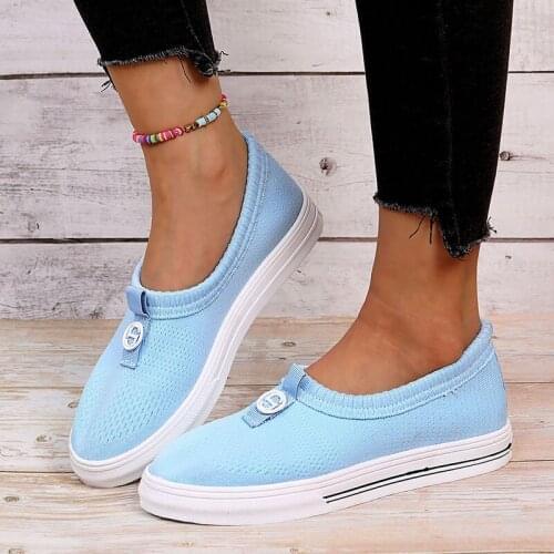 New Spring Fashion Women Mesh Breathable Shoes Lace-Up Vulcanized Sneakers Womens Casual Shoes Ladies Flats Zapatillas Mujer