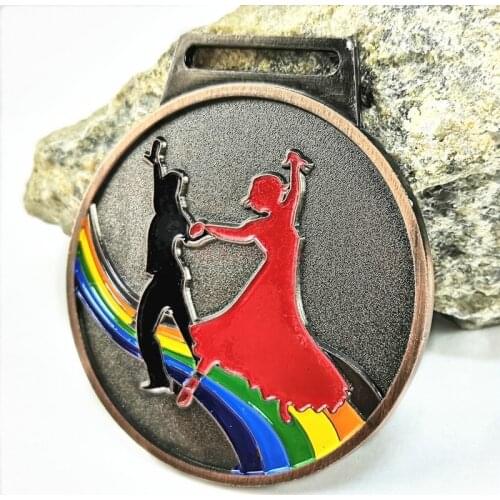 Metal latin dance medal Dance Medal Metal Latin Dance Competition Gold And Silver Bronze Club Kindergarten Factory Sports