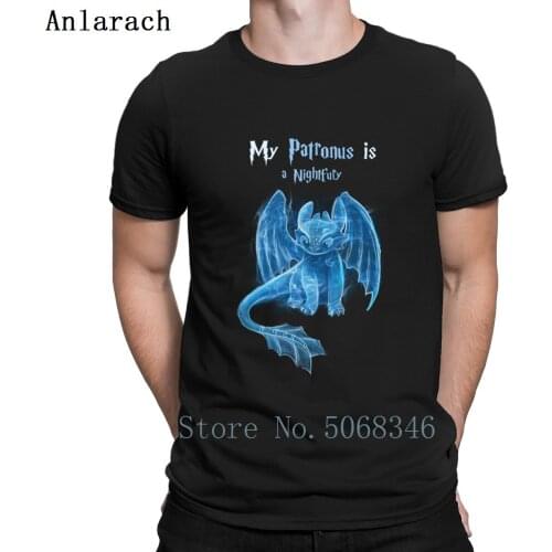 My Patronus Is A Night Fury T Shirt Designer Famous Natural Family Summer S-XXXL Cotton Building Shirt