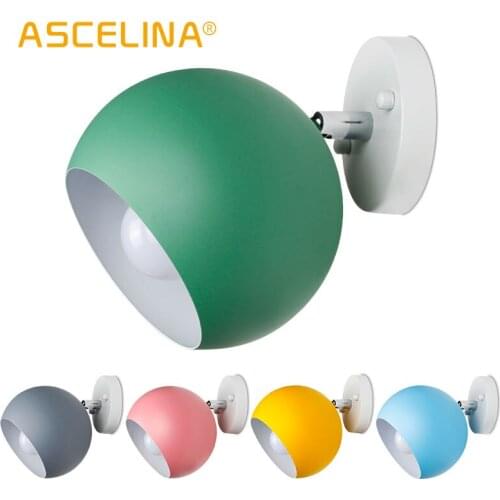 Wall Lamp modern wall light Adjustable indoor lighting colorful Wall sconce Sphere room Light Living room bedroom lamp lights