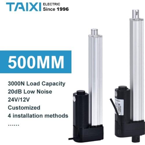 Small electric medical bed lift 500MM stroke electric window lift column linear actuator systems with controller system